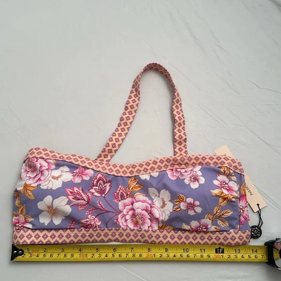 Nanette Lepore Brielle lavender multicolor floral bandeau bikini set - Picture 11 of 15